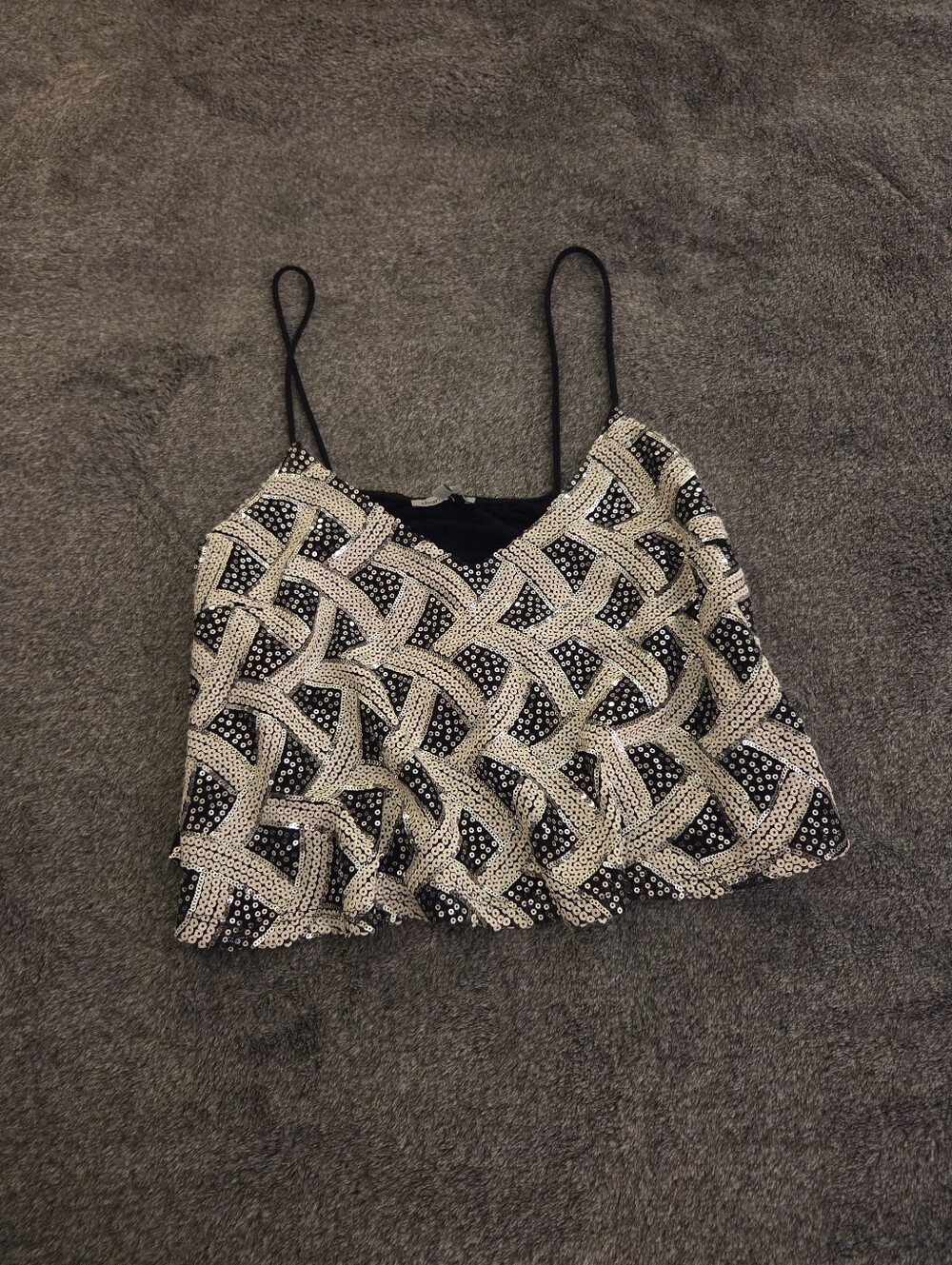 Sequin Swing Cami Top Size S